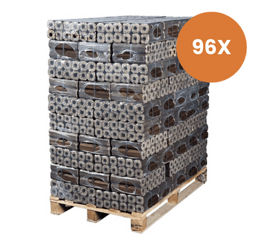 Pini Kay Briketten Eikenhout Hele Pallet — 96 × 10 kg | Lange Brandduur