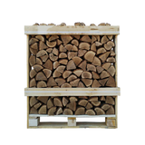 Eiken Haardhout Halve Pallet (1 m³) — Ovengedroogd, Lange Brandduur